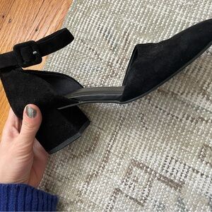 Vagabond Black Suede Heels